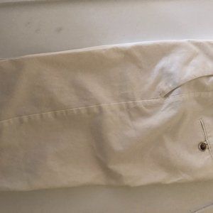 off white walking shorts